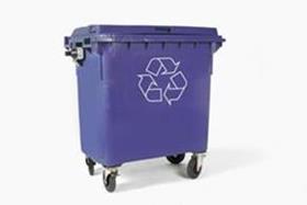 Container voor restafval (1m³) - Tijdens de afbouw