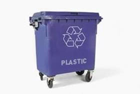 Container voor folie (1m³) - Tijdens de afbouw