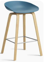 Barkruk - Hay AAS - blauw soft