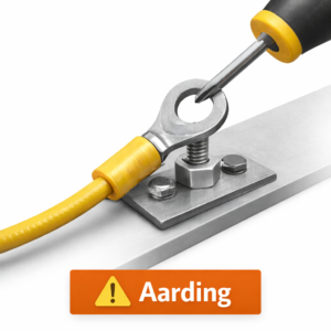 Aarding bij stroomaansluiting - wettelijk verplicht door de locatie